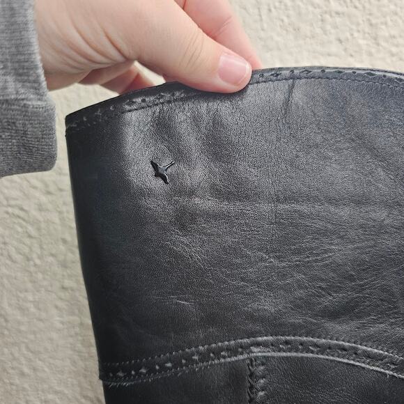 Pikolinos black leather tall knee high heeled boots Women's size 41 - Picture 3 of 7